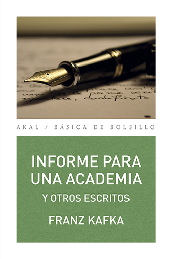 Informe para una academia, Franz Kafka, Akal Ediciones